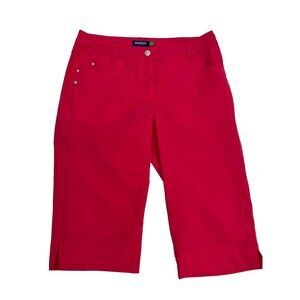 Daily Sports womens capri pants Size 6 Nylon/ Spandex Pink Color 5 Pockets